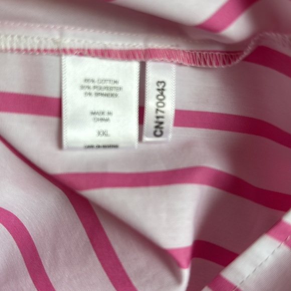 Chic Pink and White Striped Shirt - Picture 6 of 8